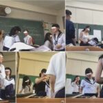 教室内で着替える乙女たち　2
