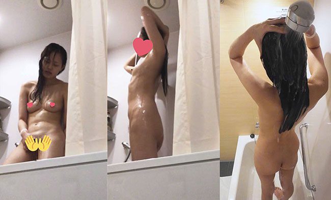 【地方大会入賞常連校】「入○明○」大会の朝からスレンダー美少女が連続オナニー！？