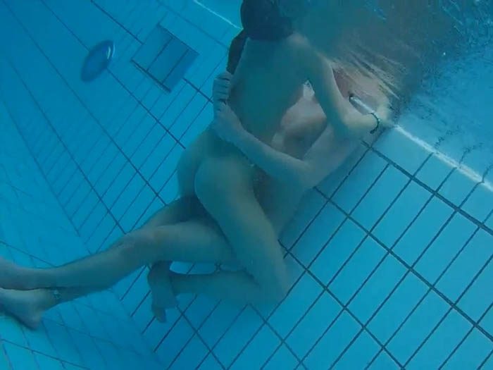 Underwater voyeur in sauna pool 4