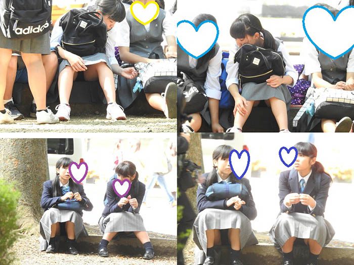 Ｗパンチラ？黒パン？見せパン？（ＦＨＤ）お座りＣちゃん！！大変です！！パンツが見えてますよ特別編４