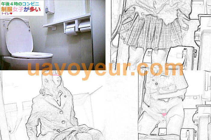 【レア】某コンビニ★制服姿が多い午後４時の♥女子トイレ盗撮♥ JK 編 007