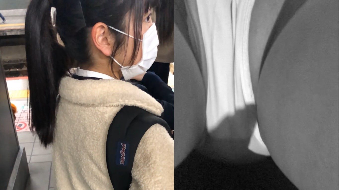 素人痴かん日記３４TRAIN目★孤立してしまったポニテ女子の生態