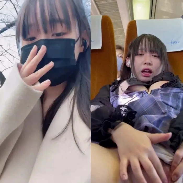 【動画4本約20分】色々な所で露出するド変態巨乳のお姉さん