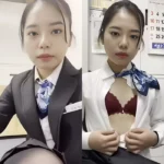 Hermosa oficinista masturbándose en la oficina [Tiempo y cantidad limitados]