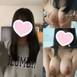 動画本編顔出し！黒髪清楚系JDの裏の顔！清楚な見た目とは裏腹に脱いだら淫らな爆乳を使い笑顔で高速パイズリ