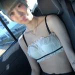 身長170㎝スレンダーギャルのクミちゃん車内フェラ編