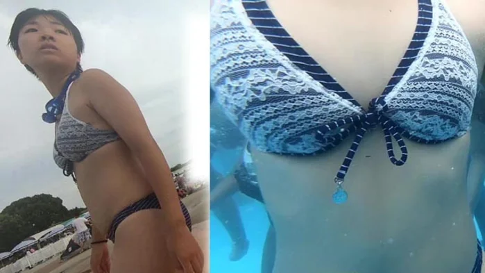 夏だプール!まだ脇処理を知らないJC水中