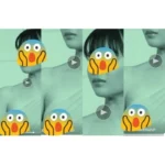 乳首っぽい突起物！勃起透け～まるで、広瀬す◯さんっぽいお嬢さん♥️