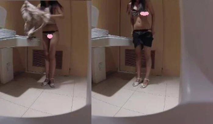 スタイル完璧個室着替え風2点