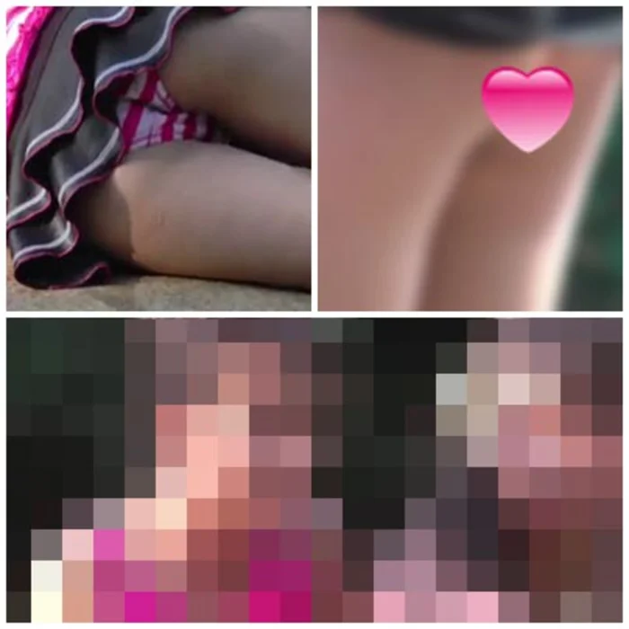 水辺の天使たち・・野外の着替えは危険がいっぱい・・