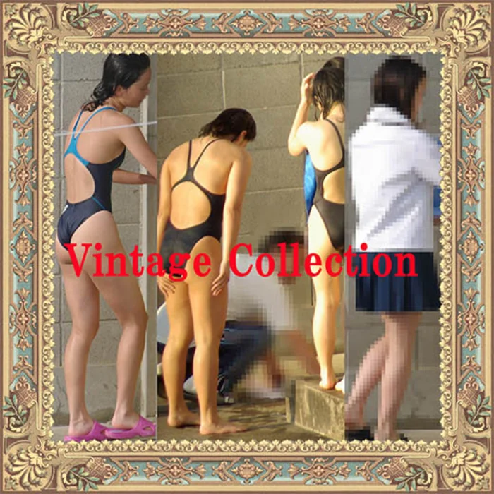 ～ビンテージコレクション-赤～紺色のswimmer達