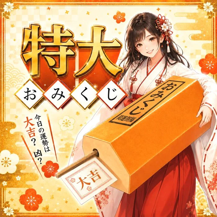 当たり付き 特大 おみくじ 期間限定